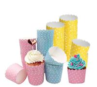 150 Pièces Caissettes Cupcake Caissette Muffins Papier,Moule Cupcake Caissette Mini Muffins Papier Jetables Moules à Cupcakes, Caissettes de Pâtisserie pour Mariage, Anniversaire