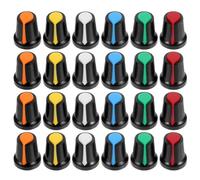 150 Pièces Capuchon de Bouton de Potentiomètre 6mm | Abs, Forme Fleur de Prunier, Lot Multicolore, pour Électronique et Réglage de Basse