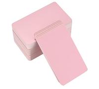150 Pièces Cartes en Papier Kraft, Papier Carte de Visite, Flash Cards, Cartes de Papier Vierges, Carte de Remerciement, Carte de Postale - Rose, 8,9 x 5,2 cm/3,5 x 2,04 Pouces