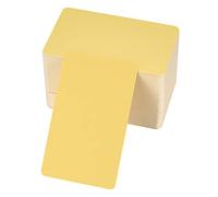 150 Pièces Cartes en Papier Kraft, Papier Carte de Visite, Flash Cards, Cartes de Papier Vierges, Carte de Postale, Carte de Remerciement - Jaune, 8,9 x 5,2 cm/3,5 x 2,04 Pouces