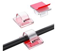 150 pièces de accroche cable, gestion de câbles BillyBath, crochets adhésifs pour câbles, organisateur cable, clips pour guirlandes lumineuses de Noël pour bureau, gestion des câbles muraux, guirlande