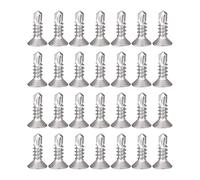 150 Pièces de Tôle de 4.2 x 16 mm Vis Autotaraudeuses en Tôle, Acier Inoxydable 410 Vis à Tête Plate Phillips, pour Métal Bois Meubles Appareils électriques Produits