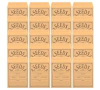 150 Pièces Enveloppes de Graines en Papier Kraft 4x3,2 Pouces | Fermeture Autocollante, Surface Texturée Inscriptible au Crayon Marqueur, pour Graines et Pièces