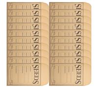 150 Pièces Enveloppes de Graines en Papier Kraft pour Jardinage | Surface à Écrire, Bandes de Fermeture Préimprimées, Format 4,7x3,2 Pouces, Rangement Maison