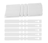 150 Pièces Étiquettes D'identification des Plantes en PVC Blanc | Structure à Boucle Ouverte, sans Perçage ni Colle, Douce Végétaux, pour Pépinière et Pots