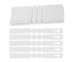 150 Pièces Étiquettes D'identification des Plantes en PVC Blanc | Structure à Boucle Ouverte, sans Perçage ni Colle, Douce Végétaux, pour Pépinière et Pots