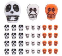 150 Pièces Halloween Breloques Tête de Mort pour Bracel | Perles Création de Bijoux en Argile Polymère, Usage Multi-usages, pour Petit Ami et Petite Amie