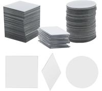 150 Pieces Mini Mirror Decorative For Diy Decoration Art Wall (3 Shapes)