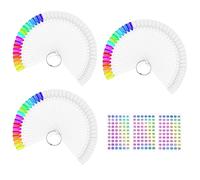 150 Pièces Nuancier Ongles, Présentoir Ongles Nuancier Nuancier Vernis Semi Permanent pour Style Nail Art et Affichage Des Couleurs avec Autocollants De Numéro 1-180