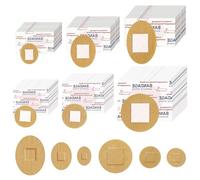 150 Pièces Pansement Rond 6 Tailles Flexible Respirants Circulaire Et Ovale Petits Pansements Adhésifs Pour Visage Mains Petites Incisions