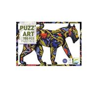 Djeco Puzzle PUZZ'ART Panthère – 150 pièces, dès 6 ans, poster inclus, 62×46,5 cm