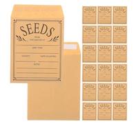 150 Pièces Sachets Kraft pour Graines Auto-adhésifs, 10,2x8,1 | Surface D’écriture Texturée, Identification Facile, Protection L’humidité, pour Fleurs et Légumes