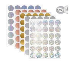 150 Pièces Scratch Autocollant, 25mm Autocollant à Gratter, Carte a Gratter, Ticket a Gratter, Scratch Rond, Rond Cartes