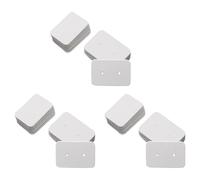150 Pièces Séries Papier Kraft Blanc Oreille Goujons Boucle d'oreille Affichage Cartes Prix Étiquette Étiquette Titulaire de Cartes, 3,5 X 2,5 cm (Blanc)
