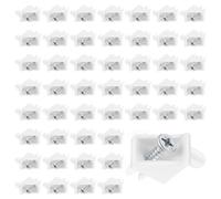 150 pièces supports de tablette, supports d'étagère 101558 compatibles avec PAX, supports de tablette pour armoire, remplaçants pour KOMPLEMENT, blanc (150, blanc)