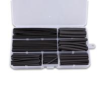 150 Pièces Tubes thermorétractables Câble RC Fil Rétractable Ratio 2: 1 Noir