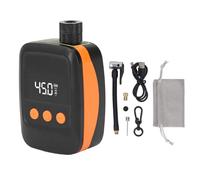 150 PSI Cordless Bike Pump - Automatic Stop Electric Air Pump for Road/Mountain Bikes & Motorcycles, 500mAh Battery, 12L/Min Fast Inflation, Portable Tire Inflator with Preset (Orange)