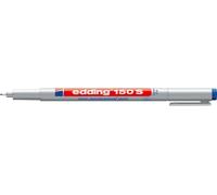 150 S Stylo Non-Permanent - Bleu - 1 Stylo - Plume Ronde,3 Mm - Stylo Pour Écrire Sur Le Verre, Le Plastique, Les Feuilles Et Les Surfaces Lisses - Séchage Rapide, Peut Être Corrigé À L'eau[Z950]