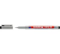 150 S Stylo Non-Permanent - Noir - 1 Stylo - Plume Ronde,3 Mm - Stylo Pour Écrire Sur Le Verre, Le Plastique, Les Feuilles Et Les Surfaces Lisses - Séchage Rapide, Peut Être Corrigé À L'eau[Z949]
