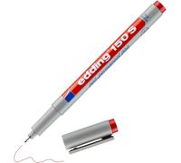 150 S Stylo Non-Permanent - Rouge - 1 Stylo - Plume Ronde,3 Mm - Stylo Pour Écrire Sur Le Verre, Le Plastique, Les Feuilles Et Les Surfaces Lisses - Séchage Rapide, Peut Être Corrigé À L'eau[Z948]