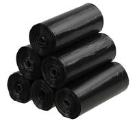 150 sacs poubelles, sacs poubelles en plastique noir de 40 L.