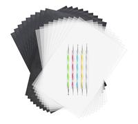 150 Sheets Carbon Copy and Tracing Paper Set with 5 Embossing Styluses for Art Surfaces
