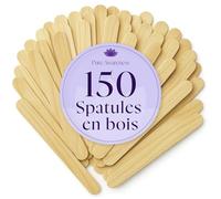 150 Spatules en Bois pour Épilation à la Cire - Bâtonnets Jetables pour Cire Chaude & Orientale - Application Corps Visage Maillot - Usage Esthétique & Cosmétique