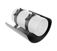 Ø 150 Tuyau de poêle Protection de rayonnement 25 cm Gris