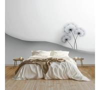 150 x 105 cm Papier peint panoramique Minimalisme Plantes Pissenlits Murale, Poster et Tableaux Muraux Imprimés 3D, Papier peint intissé Gris pour décoration chambre et salon