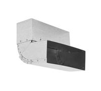 150 x 50 mm Conduit plat Coude ajustable 45° - 90° vertical