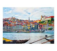 1500(57x87cm)-Piece Adult Puzzle Featuring The Iconic Riverside and Cityscape of Porto, Portugal Along The Douro River.