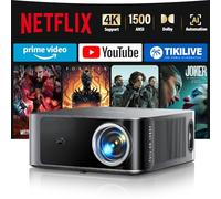 【1500 ANSI/Netflix Officiel】Vidéoprojecteur 4K Dolby 36W, AI Auto Focus/Keystone TOPTRO Projecteur Video WiFi6 Bluetooth Full HD 1080P, 2*18W Haut-Parleurs Rétroprojecteur 4K Home Cinéma Extérieur/PS5