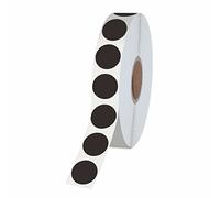1500 autocollants ronds noirs, étiquettes d'inventaire avec ligne de perforation en rouleau pour bureau, vente au détail, maison, salle de classe, entrepôt (1,3 cm de diamètre)