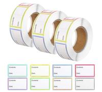 1500 Etiquettes Autocollantes Bocaux Étiquettes pour Bocaux Etiquette Autocollante de Date Alimentaire Etiquettes Congelation pour Cuisines Restaurants Épiceries Marchés (25 x 40 mm)
