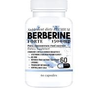 1500 mg BERBERINE Extrait de berbérine Extrait de racine de Berberis Aristata 4:1, 60 gélules