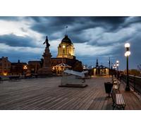 1500 pc Cute Premium Jigsaw Puzzle - Every Piece is Unique - Challenging Adult Family Fun Game Canada Quebec Sculptures Monuments (57x87cm)