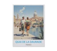 1500 Piece Jigsaw Puzzle for Adults，Quai De La Daurade France，Paper Puzzle - for Adults Teens Educational Toys Gifts（57x87cm）-FG80