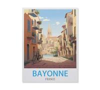 1500 Piece Jigsaw Puzzles for Adults，Bayonne France，Classic Puzzle Difficult Puzzle Fun Creative DIY Toys Gifts for Girls and Boys, Family Games（57x87cm）-FH7