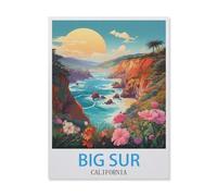 1500 Piece Jigsaw Puzzles for Adults，Big sur California，Classic Puzzle Difficult Puzzle Fun Creative DIY Toys Gifts for Girls and Boys, Family Games（57x87cm）-FH47