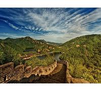 1500 Pièces Jigsaw Puzzle - Idéal pour Un Cadeau - Grande muraille de Chine lac Montagnes 87x57cm