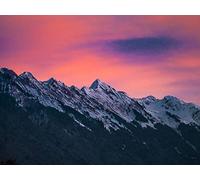 1500 Pièces Jigsaw Puzzle - Idéal pour Un Cadeau - Montagnes Nuages crépuscule 87x57cm