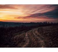 1500 Pièces Jigsaw Puzzle - Idéal pour Un Cadeau - Route Nature crépuscule 87x57cm