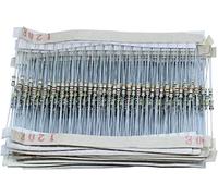 1500 pièces/lot 75 valeurs 1/4W 0.25W Kit d'assortiment de résistances à Film de carbone boîte 1R-10M résistance résistance Composants consommateurs d'énergie