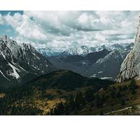 1500 Pièces,pour Adultes et Enfants à Partir de 14 Ans Puzzle - Montagnes Nuages chemins 87x57cm