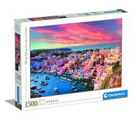 Clementoni - Puzzle 1500 pièces - Procida Island, Italie, Collection de Haute Qualité, Puzzle pour Adultes 14 Ans - Jeu de société - Fabriqué en Italie, 31723