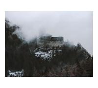 1500 Pièces Puzzles Classiques pour Adultes et Enfants-Château,forteresse,Colline 87x57cm