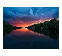 1500 Pieces Puzzles en Bois pour Adultes-Nuages,Orage,rivière 87x57cm