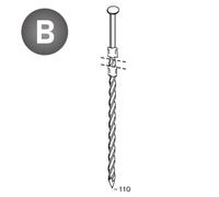 1500 POINTES 20° 38 X 110 CARRÉ-TORSADÉES - ALSAFIX - 20381103