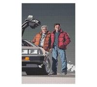 1500 Puzzles Retour vers Le Futur pour Adultes, Jeux d'activités familiales stimulants, Puzzle Artisanal à Faire soi-même pour décoration intérieure, cadeaux-57x87cm