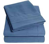 1500 Supreme Collection - Parure de lit de Luxe Extra Douce avec Poche Profonde, Infroissable et hypoallergénique, Plus de 40 Couleurs, lit jumeau, Denim